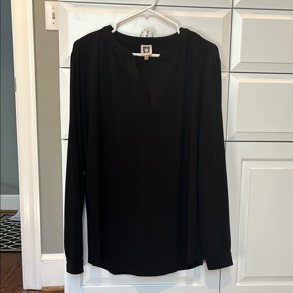 Anne Klein dressy black tunic